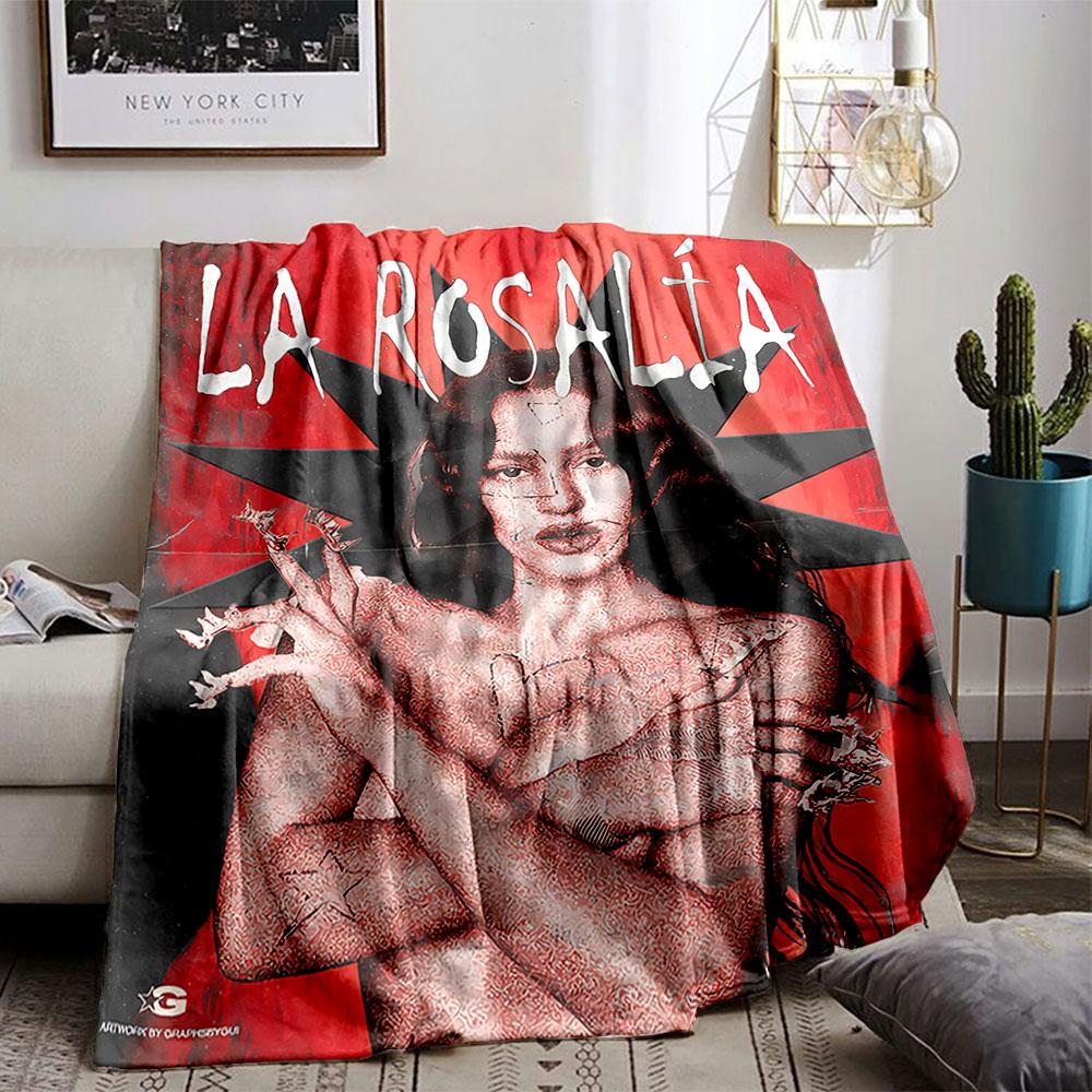 "Red Artistic Portrait Blanket" for All Seasons Blanket Lunch Break Throw Gift