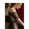 Sexy Tulle Breathable Chiffon Skirt One-shoulder Nightdress Cute Doll Skirt Transparent Ladies Pajamas