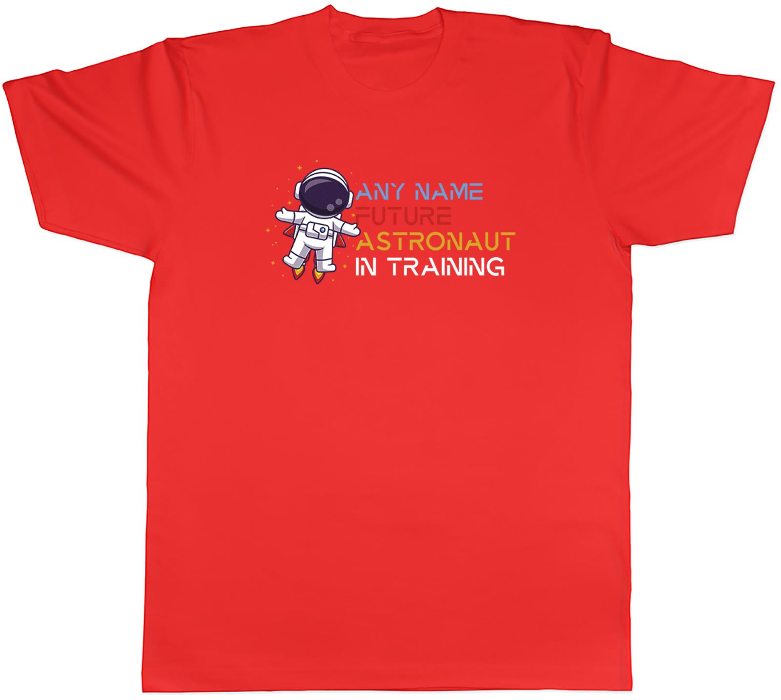Personalised Future Astronaut in Training Space Unisexs TShirt Tee Gift Top S