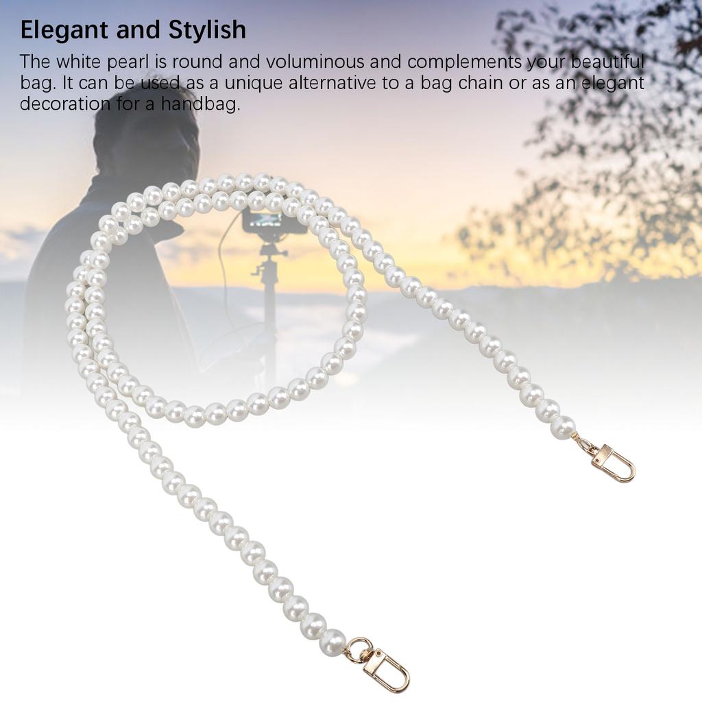 110cm Artificial Pearl Handle Strap Pearl Chain Replacement Pearl Beads Bag Chain for Purses Handbag