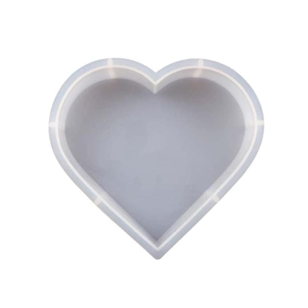 DIY Crystal Resin Heart Mirror Silicone Mold