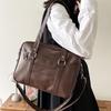 Japanische Akademische Umhängetasche - Einfarbige JK Uniformtasche für Damen, Schülerinnen & Pendler