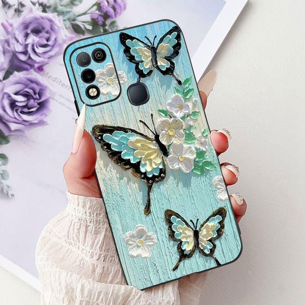 For Infinix Hot 10 X682C 10s X689B 10play X688C Back Cover For Infinix Hot 10 Play Case Shockproof Fashion Cute Cartoon Silicone