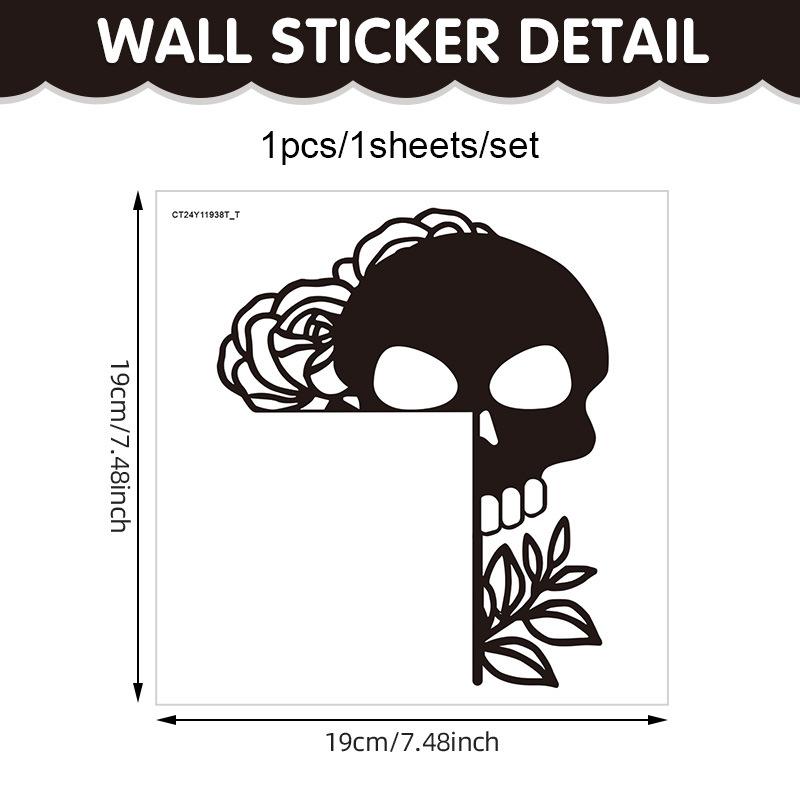 New Halloween Door Frame Decoration Sticker Witch Hat Pumpkin Wall Sticker Switch Sticker PVC Self-adhesive Sticker