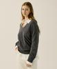 OATMEAL CAFE Timeless Essential V-Neck Knit - Gray