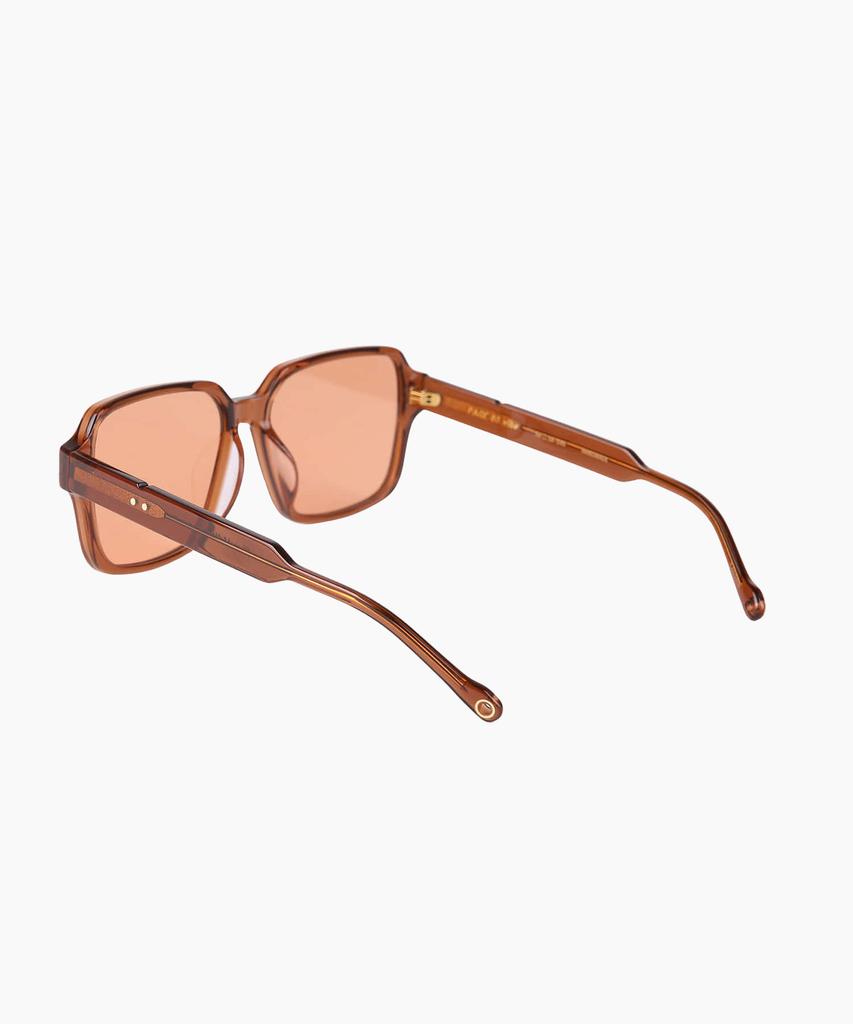 Seupeulingseuteulingseu Retro Square Shape Sunglasses Page 80 [Tea Brown]