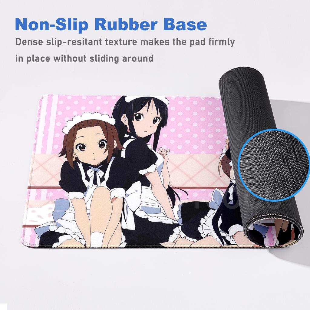 Süßes Anime-Mädchen-Mauspad K-ON Großes Gaming-Mauspad Büro-Computer-Tastaturmatte PC-Schrank Erweiterte Tischmatte Schreibtischzubehör