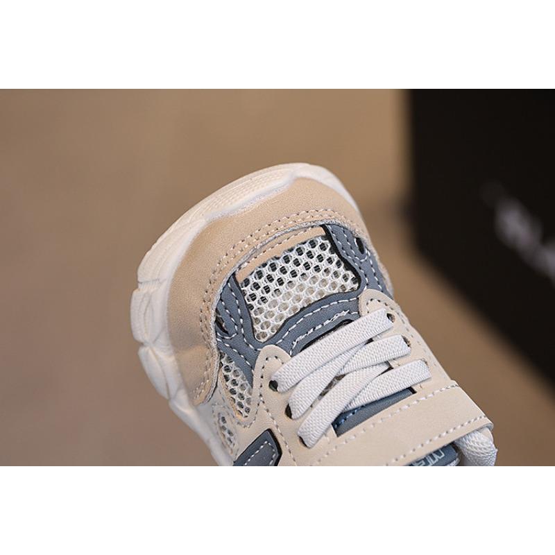 Summer new baby shoes boys' breathable single mesh shoes toddlers girls' dad shoes soft sole non-slip walking shoes