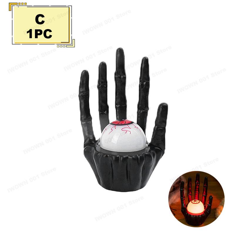

Halloween Party Table Decoration Prop Pumpkin Light Ghost Hand for Haunted House Scene Setup and Holiday Atmosphere