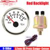Red LED Pointer Oil Pressure Gauge with Press Sensor 1/8NPT Car 52MM Oil Press Meter Indicator 0~5Bar,0~10Bar,0-75PSI,0-145PSI