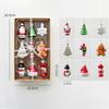 Christmas Set Glass Gingerbread Man Christmas Tree Ornaments Christmas Window Display Living Room Decorations Christmas Gifts