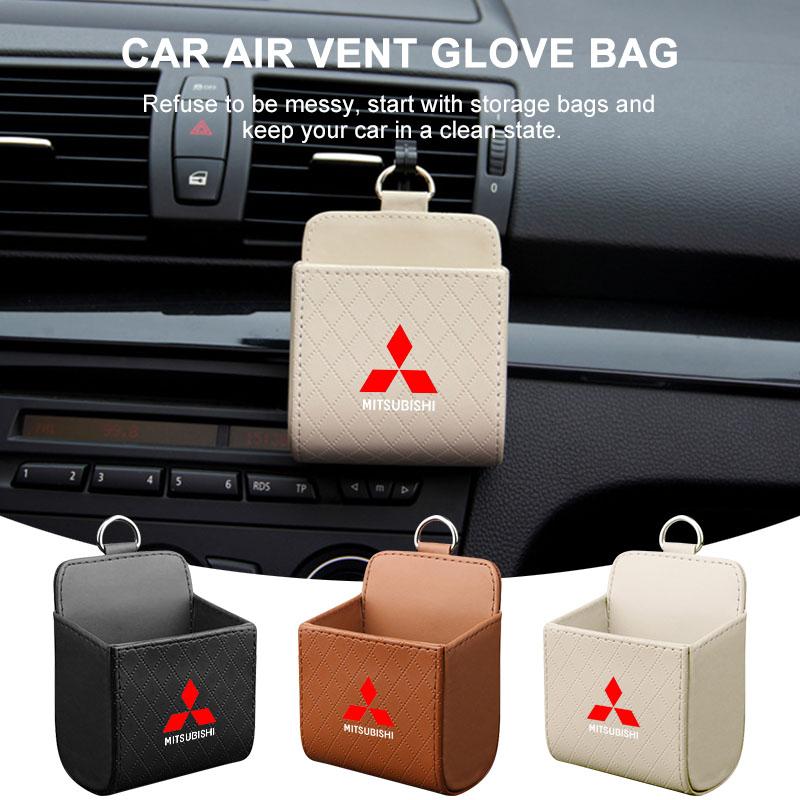 Car Air Outlet Storage Box Phone Glasses Organizer for Mitsubishi Outlander Eclipse Galant Lancer 10 9 RALLIART Center Hub Cap