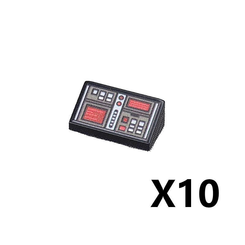 Accesorii Imprimate Oras Blocuri de Constructie Controller Calculator Monitor Tastatura Tablou de Bord Telefon Mobil Radio Mini Caramizi Jucarii pentru Copii