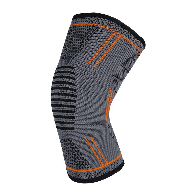 Breathable Elastic Silicone Knitted Nylon Knee Pads Non-Slip High-Elastic Compression Knee Protection for Sports And Fitness