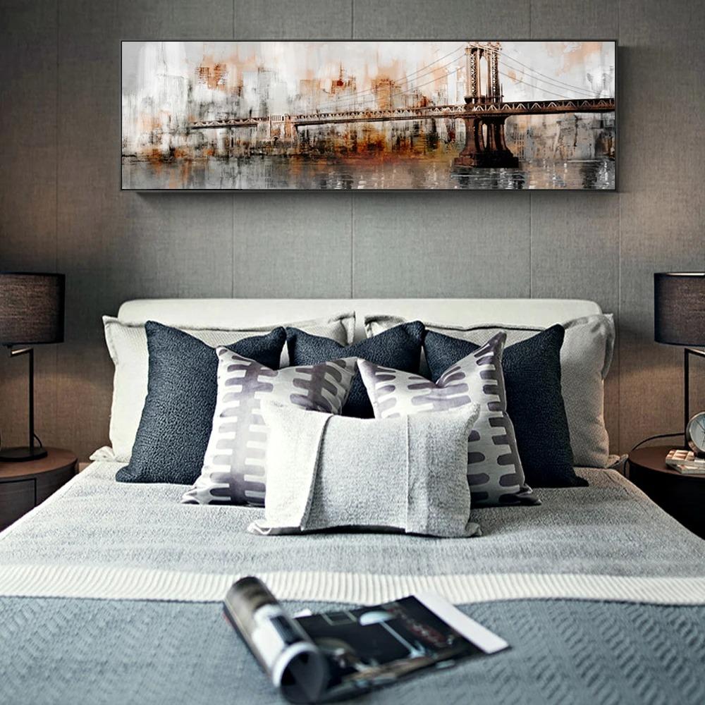 Vintage Golden Gate Bridge Posters And Prints Abstract Landscape Canvas Art Paintings On The Wall Pictures For Living Room Decor