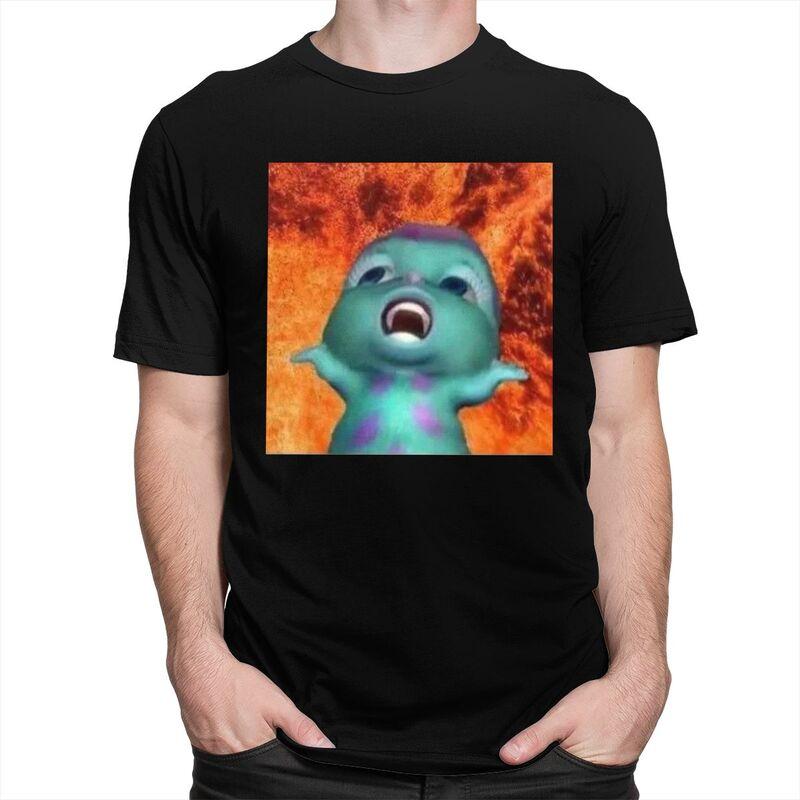 Custom Bibble Singing Meme T Shirts for Men Pure Cotton Tee Tops Tshirts ShortSleeve Fashion Tshirt Clothing