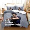 3D Print Sidhu Moosewala RIP Bedding Set Boys Girls Twin Queen Size Duvet Cover Pillowcase Bed Kids Adult Fashion Home