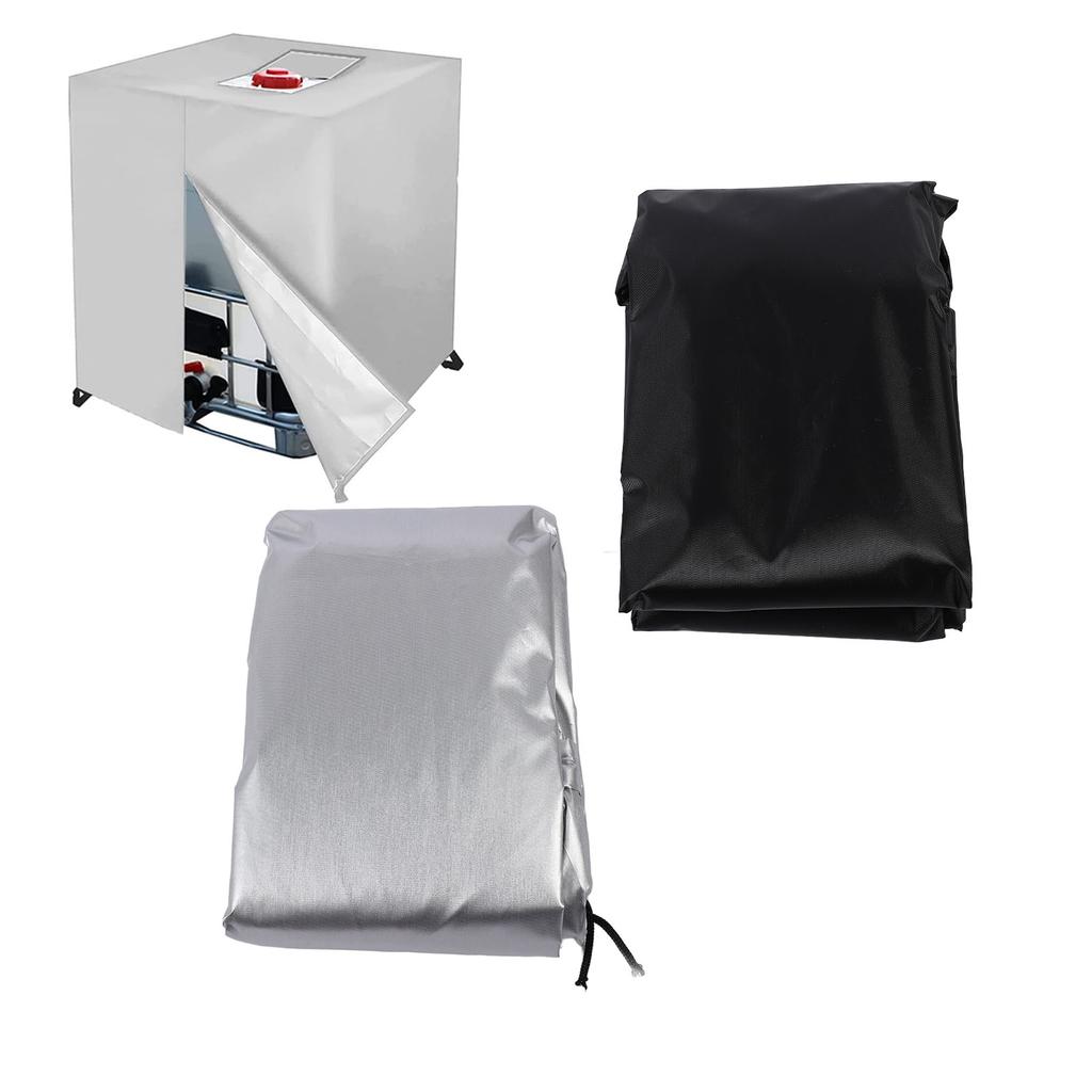 IBC Tote Cover for 1000L Outdoor Water Tank Cover Water Resistant Anti Dust 210D Oxford Cloth
