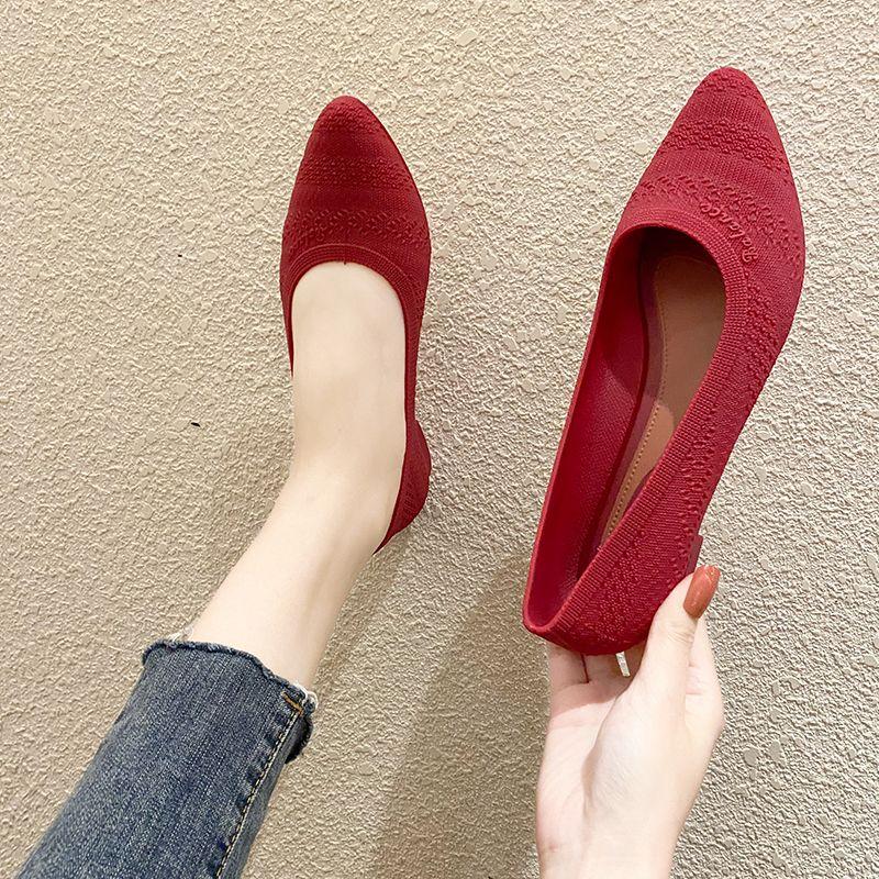 Pointed Sandals for Women Summer Fashion Non-slip Shoes Comfortable Soft Sole Work Shoes