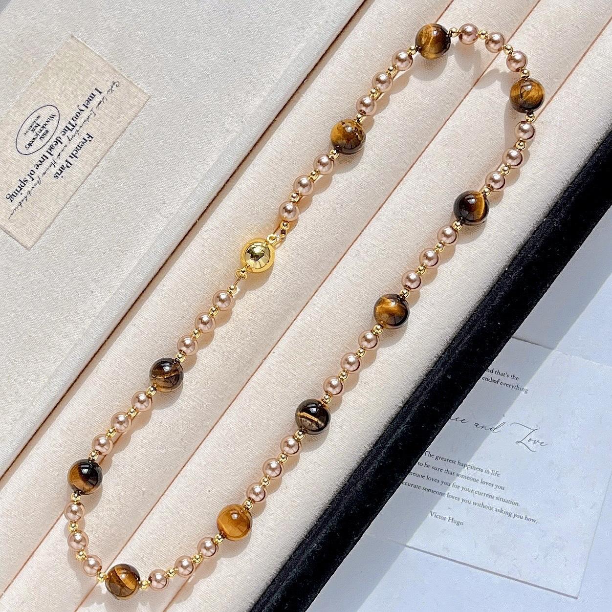 High Quality Natural Amethyst Design Necklace Clavicle Chain