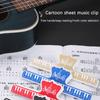 Notenblatthalter-Clip, Notenbuch-Seitenhalter, Lesezeichen, Notenblatt-Clip für Klaviertastaturständer und Bücher, entzückende Seite