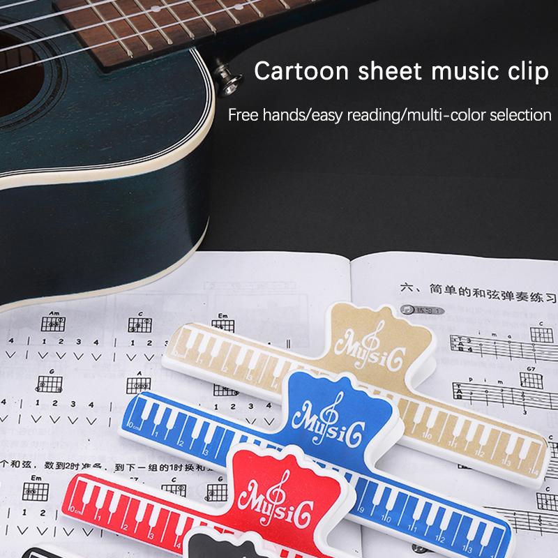 Notenblatthalter-Clip, Notenbuch-Seitenhalter, Lesezeichen, Notenblatt-Clip für Klaviertastaturständer und Bücher, entzückende Seite