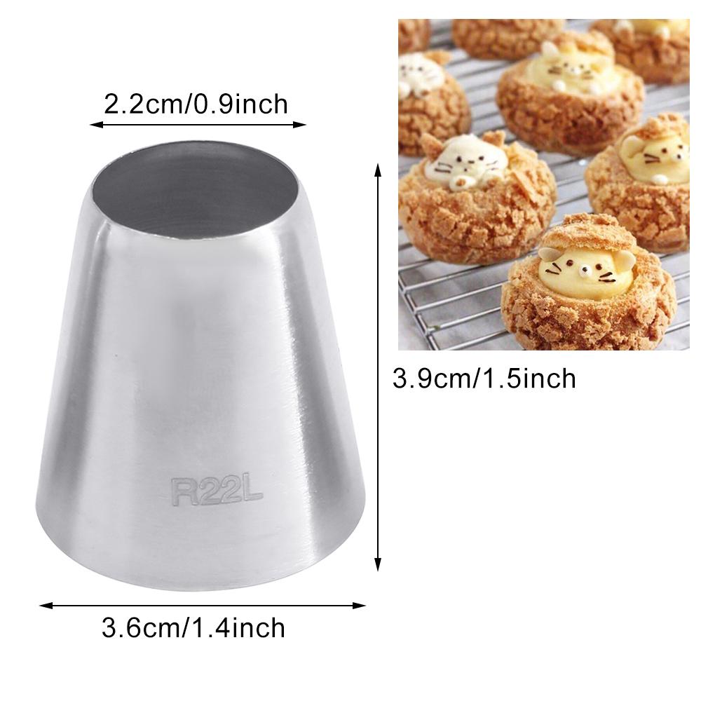 Promotion Multi-size Large Size Round Piping Nozzle Cake Cream Pastry Tools Stainless Steel Icing Tips For Cupcake Decorating