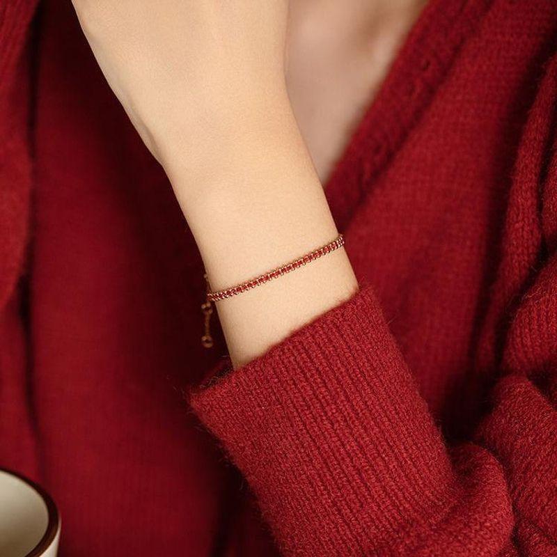 

Фестиваль лодок-драконов Красная плетеная веревка Ремешок для переноски Женский плетеный шнур Доступная роскошь Модный изысканный браслет 2025 Новинка Браслет желаний Bohemia bracelet