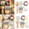Set Macchina per Cucire a Punto Croce per Principianti Mini Kit per Tessitura, Telaio Stile Speedweve a 14 Ganci con Strumento per Maglia Artigianale per Riparazioni Riparazione Fungo/Uovo per Cucire,