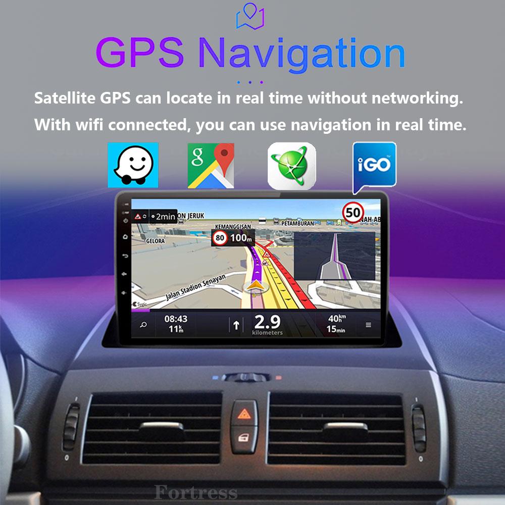 Android 14 Carplay Auto For BMW X3 E83 2004 - 2012 Car Radio GPS Player Multimedia stereo 360 Camera Navigation Video AI Voice