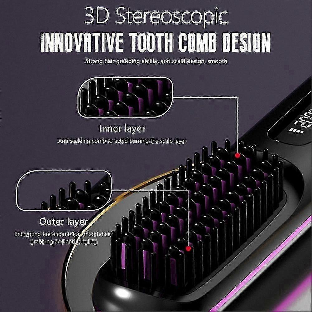 Numoya Brush Pro Rechargeable Cordless Hair Straightener