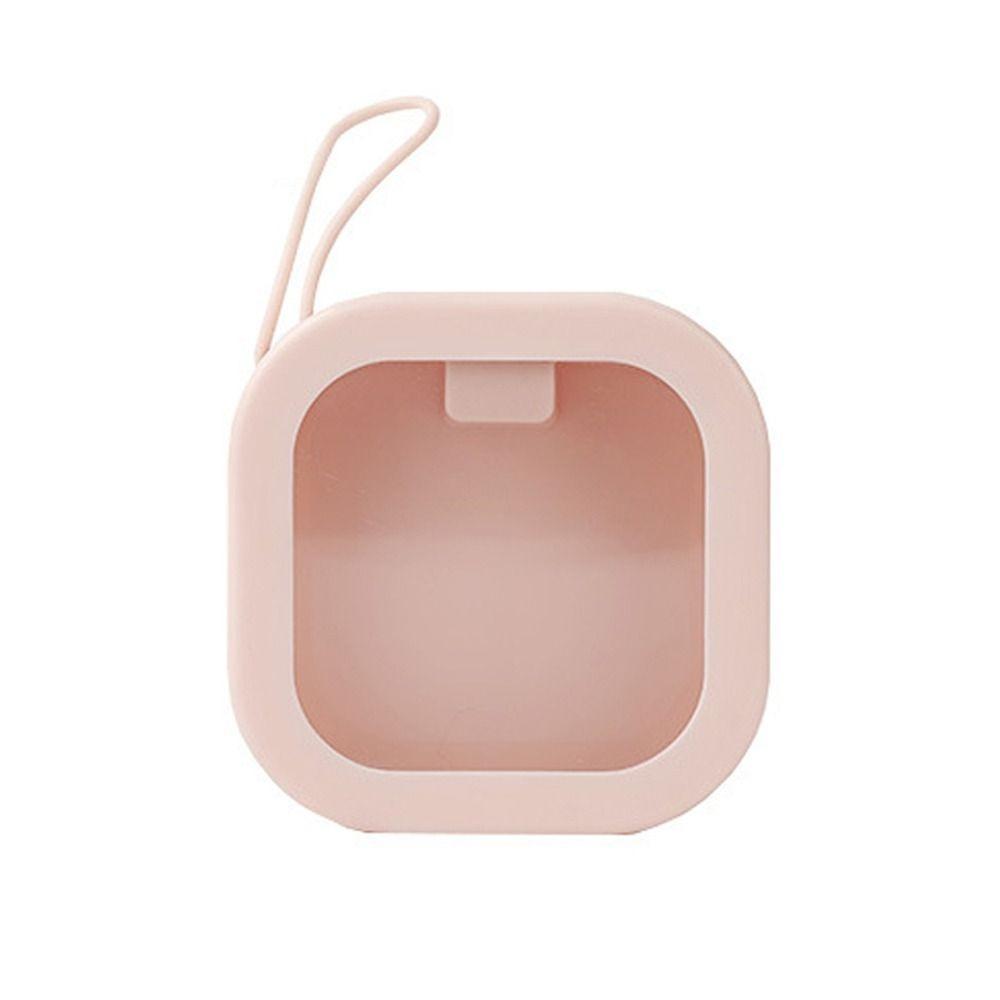 

Dustproof Storage Box ABS Toothpick Box New Cotton Swab Box Household розовый