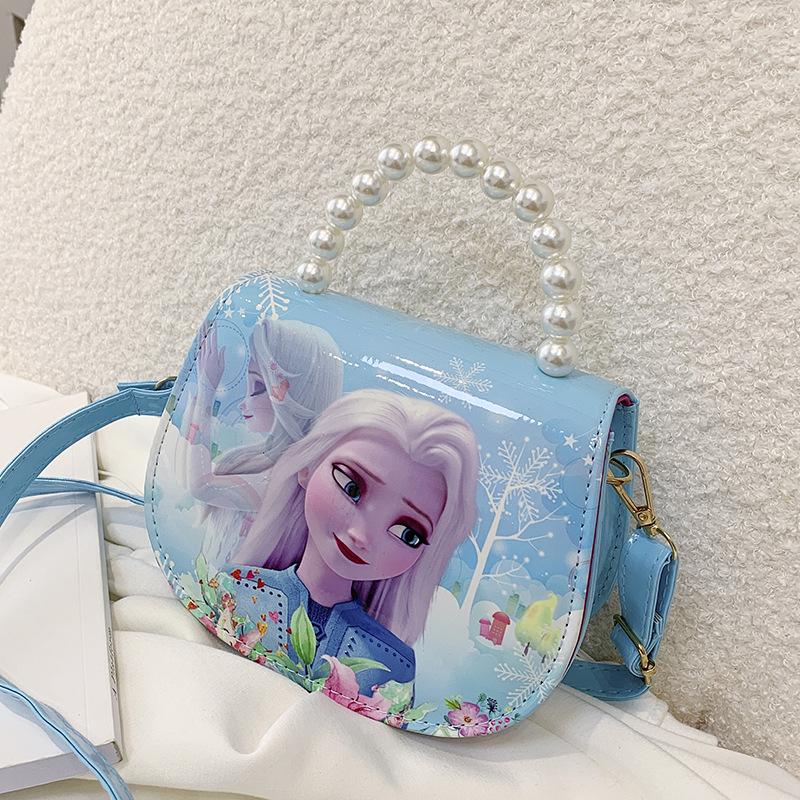 Princess-Style Cartoon Crossbody Bag - Cute Handheld Shoulder Purse for Girls