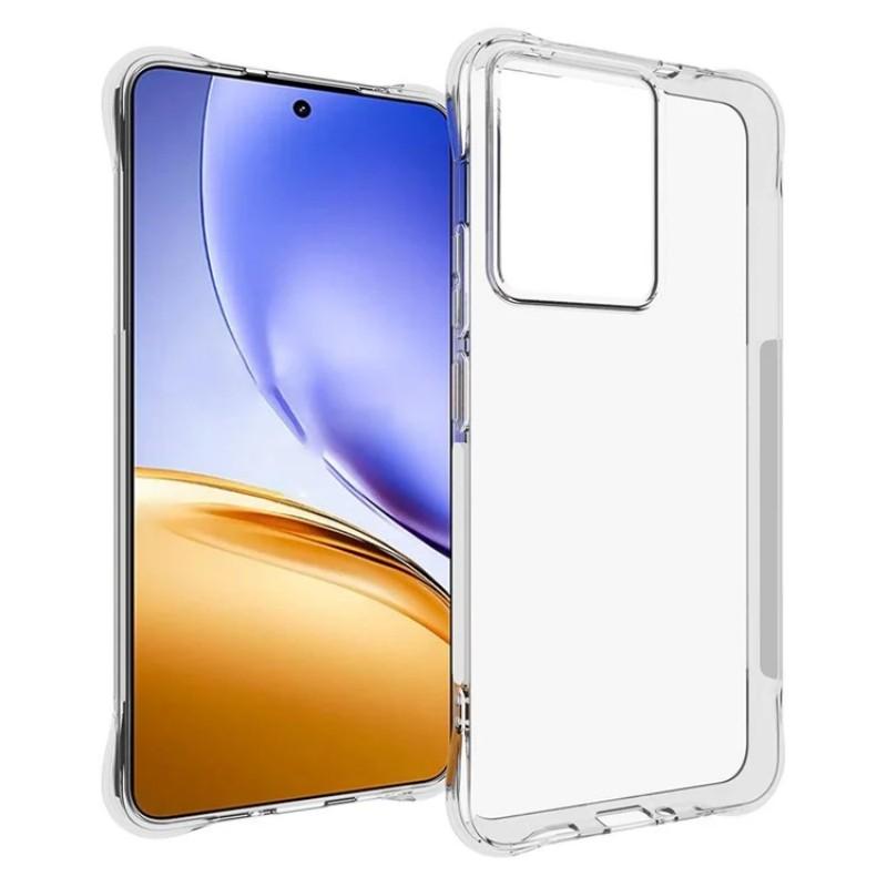 For Realme 14 5G Back Cover WANLONFENG TM Series 2.0mm Clear TPU Phone Case (Big Lens Hole)