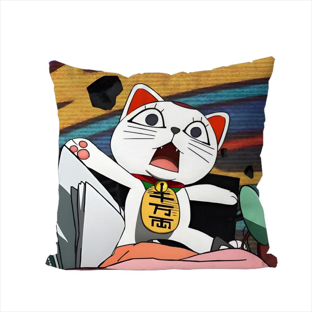 Anime Dan Da Dan Kuddöverdrag För Bil Soffa Dekorativt Hem Dubbelsidig Tryck Plysch Kvadratisk Kudde Kuddfodral