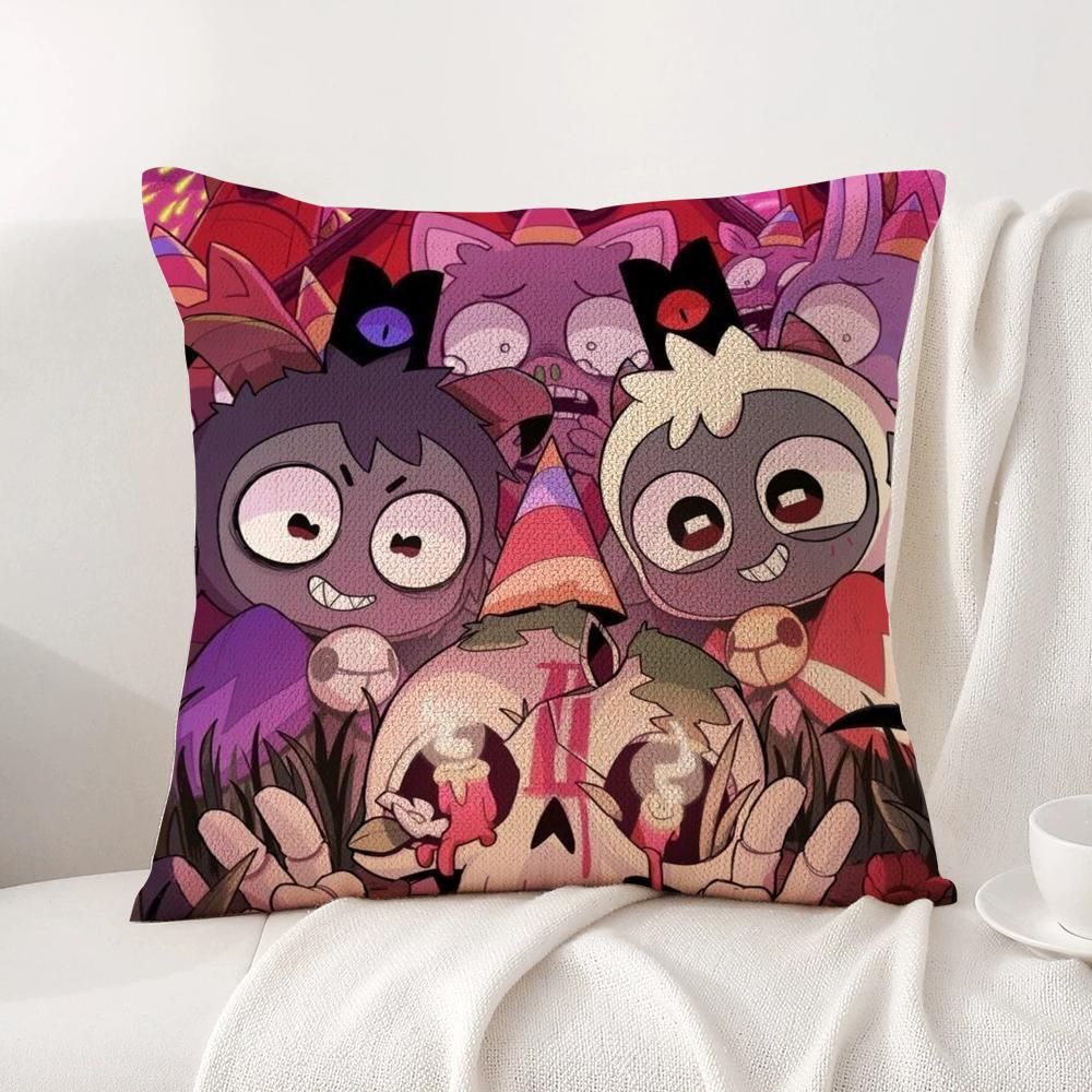Game C-Cult Of The L-Lamb Cushion Cover Summer Coolness Linen Fabric Double-Sided Printing Pillow Case Sofa Home Decor Gift