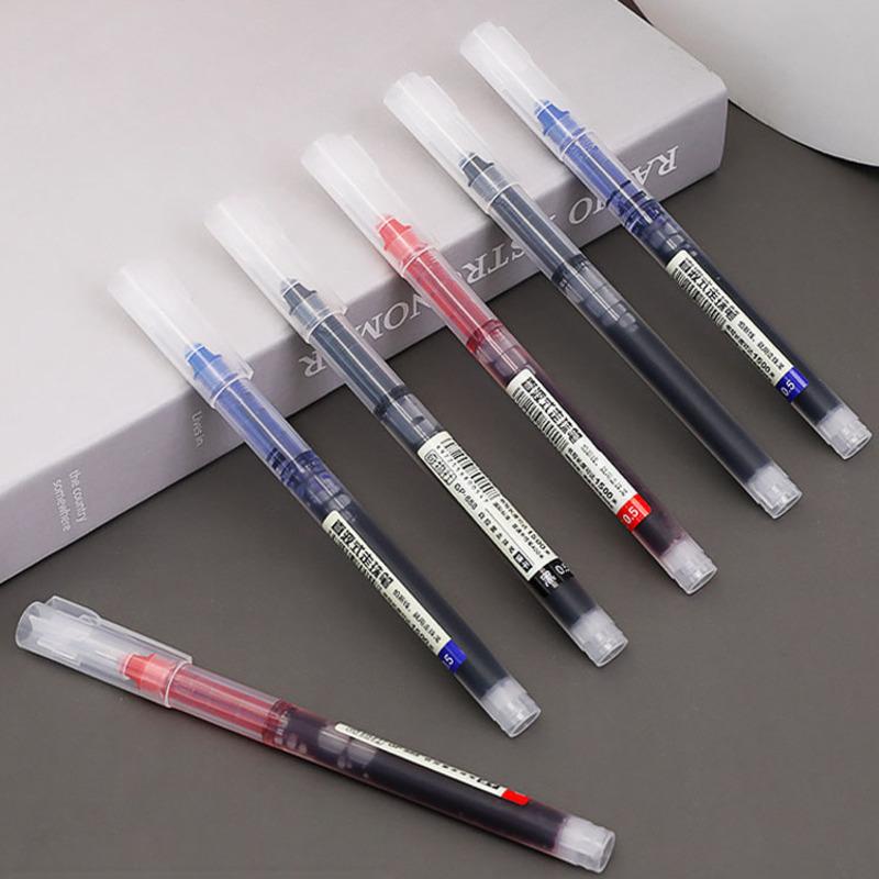 1 kus psací potřeby Roztomilý rovný tekutý váleček kuličkové pero Školní kancelářské potřeby Creative Sweet High Capacity Pen