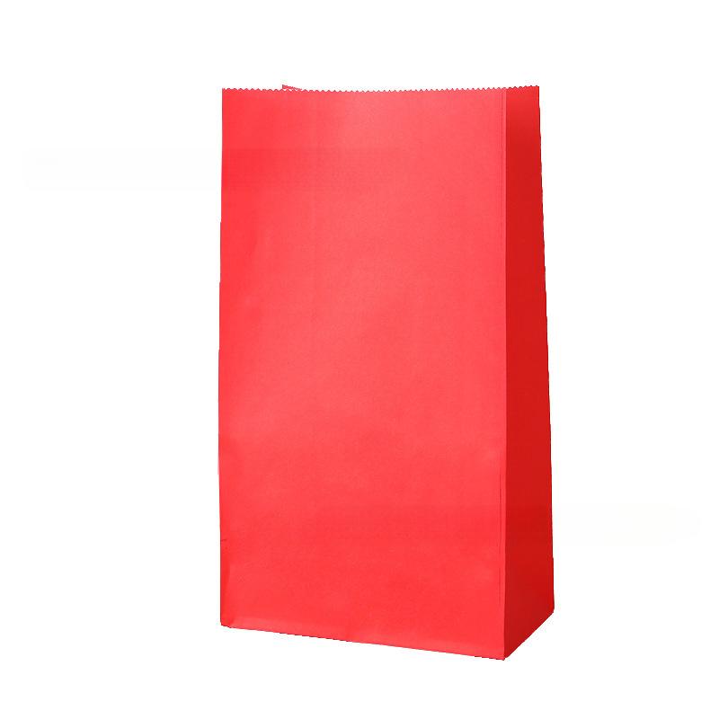 

12 шт. разноцветный подарочный пакет из крафт-бумаги, подарочный пакет для конфет с листами наклеек, сумка для покупок на вечеринку, Хэллоуин, Рождество, день рождения красный