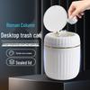 Push-Top Mini Desktop Trash Can for Home and Car