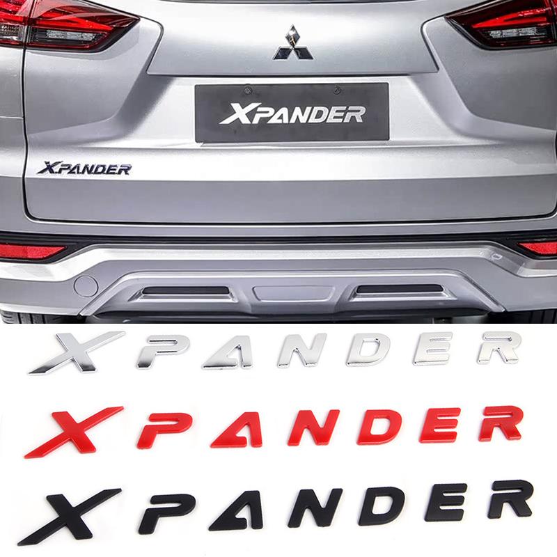 Gzcp7 ABS Car Rear Trunk Letters Emblem Decal Badge for Mitsubishi Xpander Logo Pajero Outlander Eclipse Delica Grandis Decoration
