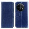 Phone Stand Case Wallet for OnePlus 11 5G,Crazy Horse Texture Magnetic Clasp PU Leather+TPU Shockproof Cover