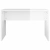 Vidaxl Dressing Table Set, Glossy White, 74.5X40X141 Cm