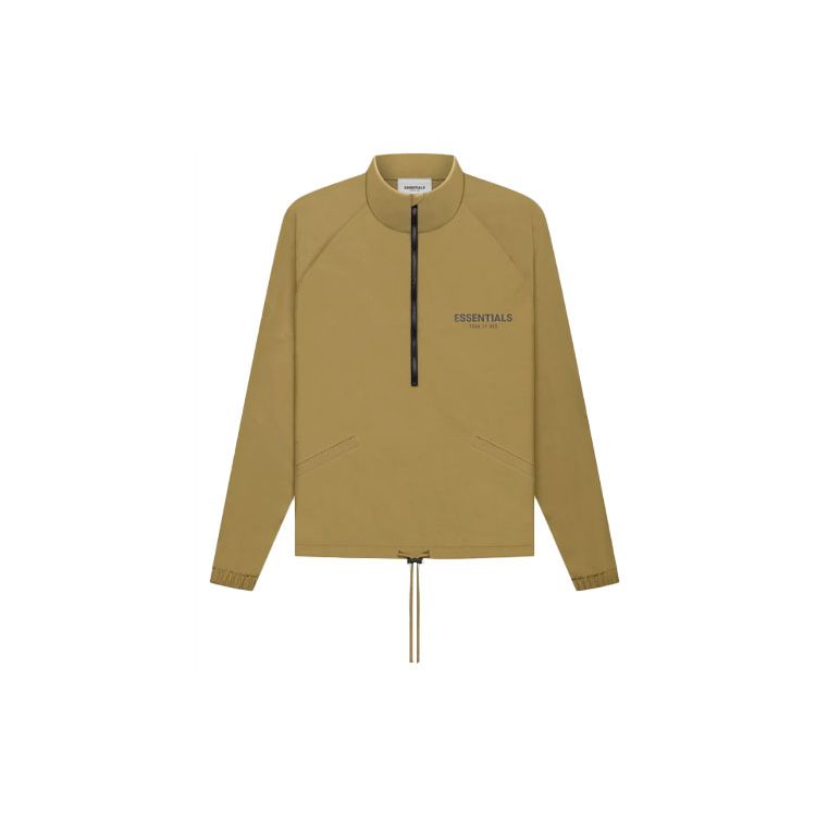 Fear of God Essentials FW21 Half Zip Track Jacket Amber Men FOG-FW21-018 M
