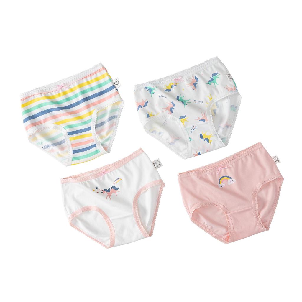 Girls' Custom Anti-Chafing Antibacterial Boxer Briefs & Triangle Shorts - 3 Pack