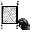 30X30CM Motorcycle Cargo Net High Elastic Double Layer Motorcycle Net For Helmet Storage Bngee Cargo Net With Hooks Luggage Net
