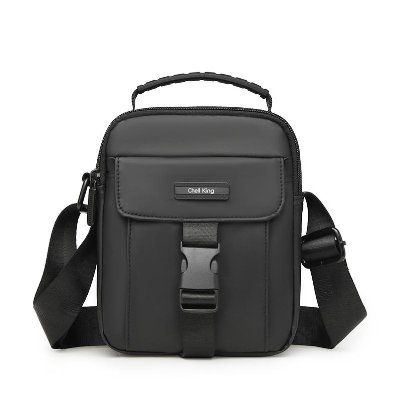Borsa a tracolla impermeabile da uomo, borsa a tracolla verticale leggera, piccola borsa