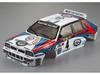 Lancia White No. 4 Rally Car Shell (1/10 Scale, Printed)