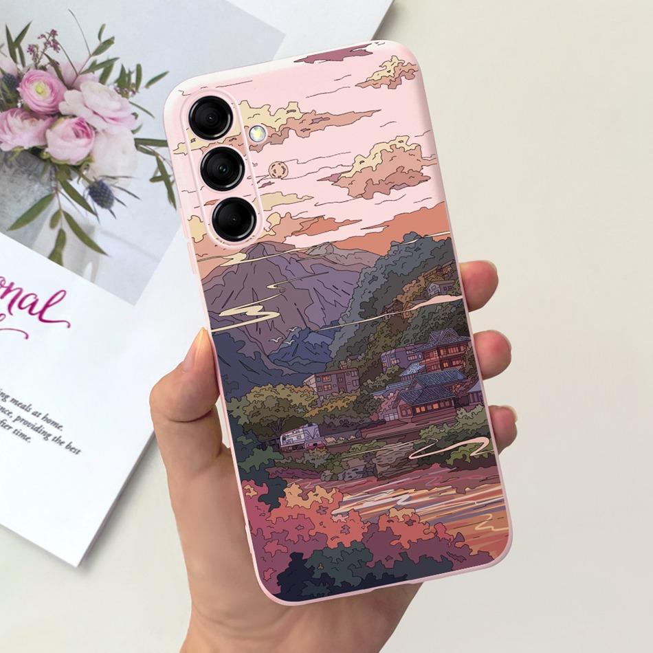 For Samsung Galaxy A25 5G Phone Case Samsung A25 2023 SM-A25B Fashion Moon Design Soft Silicon Back Cover