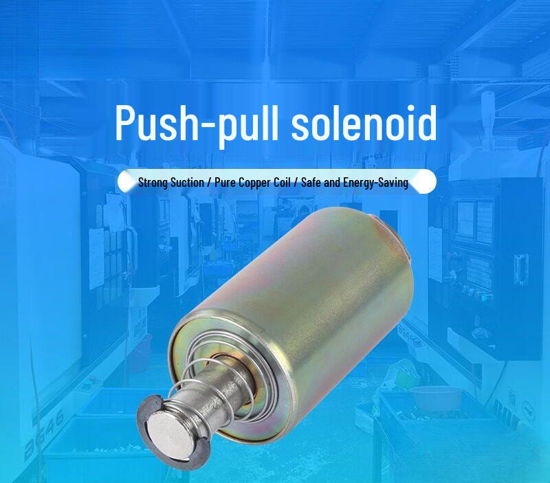 

Aokewen 12V DC Cylindrical Push-Pull Solenoid Electromagnet