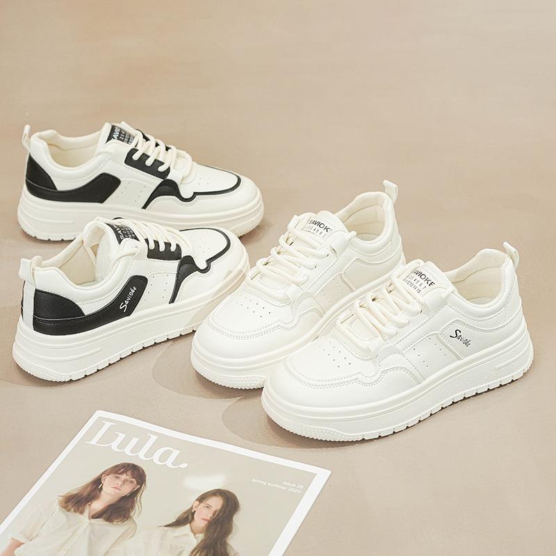 Thick-soled Color Matching Little White Shoes Women's Spring and Autumn Versatile Sports and Leisure Little White Shoes